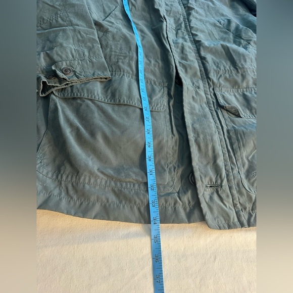 London Fog Jacket Forest/Sage Green Snap In Liner Waist Toggle Size Medium - Picture 12 of 16